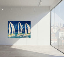 Carica l'immagine nel visualizzatore di Gallery, Vele bianche in una regata2
