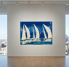 Carica l'immagine nel visualizzatore di Gallery, Vele Bianche in una regata1