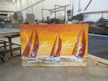 Carica l'immagine nel visualizzatore di Gallery, Vele al tramonto giallo1