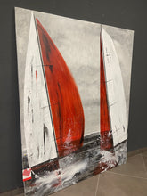 Carica l'immagine nel visualizzatore di Gallery, Due vele in Bianco e Rosso