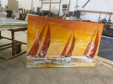 Carica l'immagine nel visualizzatore di Gallery, Vele al tramonto giallo1