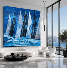 Carica l'immagine nel visualizzatore di Gallery, Vele nel Mare Notturno