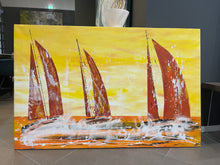 Carica l'immagine nel visualizzatore di Gallery, Vele al tramonto giallo 2