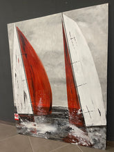 Carica l'immagine nel visualizzatore di Gallery, Due vele in Bianco e Rosso