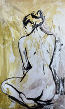 Carica l'immagine nel visualizzatore di Gallery, Donna alle spalle sfondo giallo