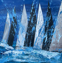 Carica l&#39;immagine nel visualizzatore di Gallery, Vele nel Mare Notturno
