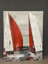 Carica l&#39;immagine nel visualizzatore di Gallery, Due vele in Bianco e Rosso
