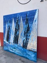 Carica l&#39;immagine nel visualizzatore di Gallery, Vele nel Mare Notturno
